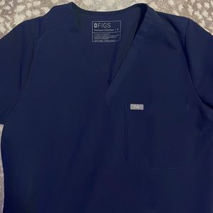Figs navy scrub top Medium